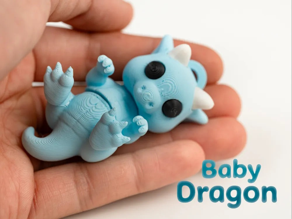 Tiny Flexi Dragon - Articulated & Keychain