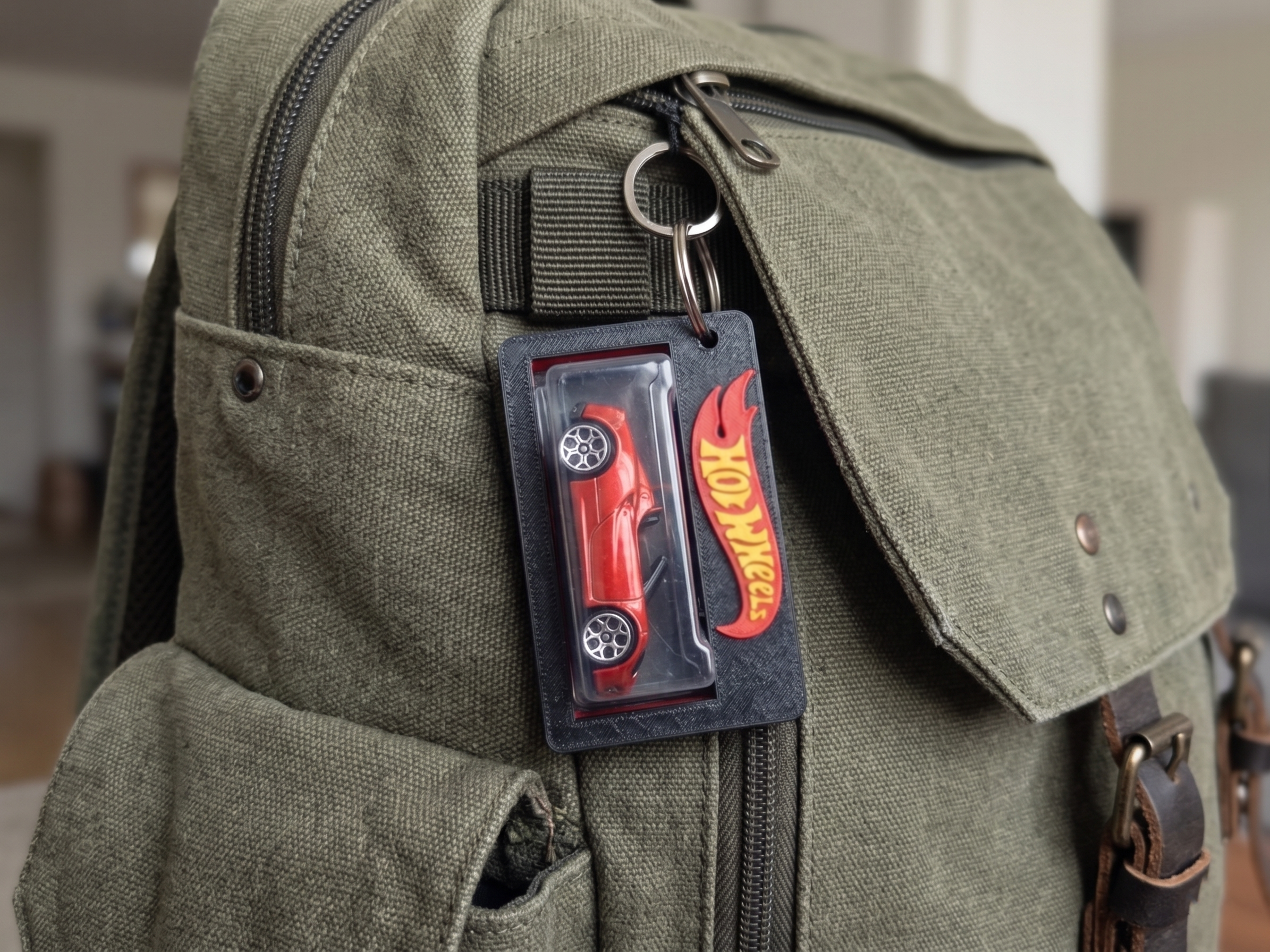 Hotwheels Car Blister Pack Bag Tag Backpack Holder (Mainline Version) Car Not Included