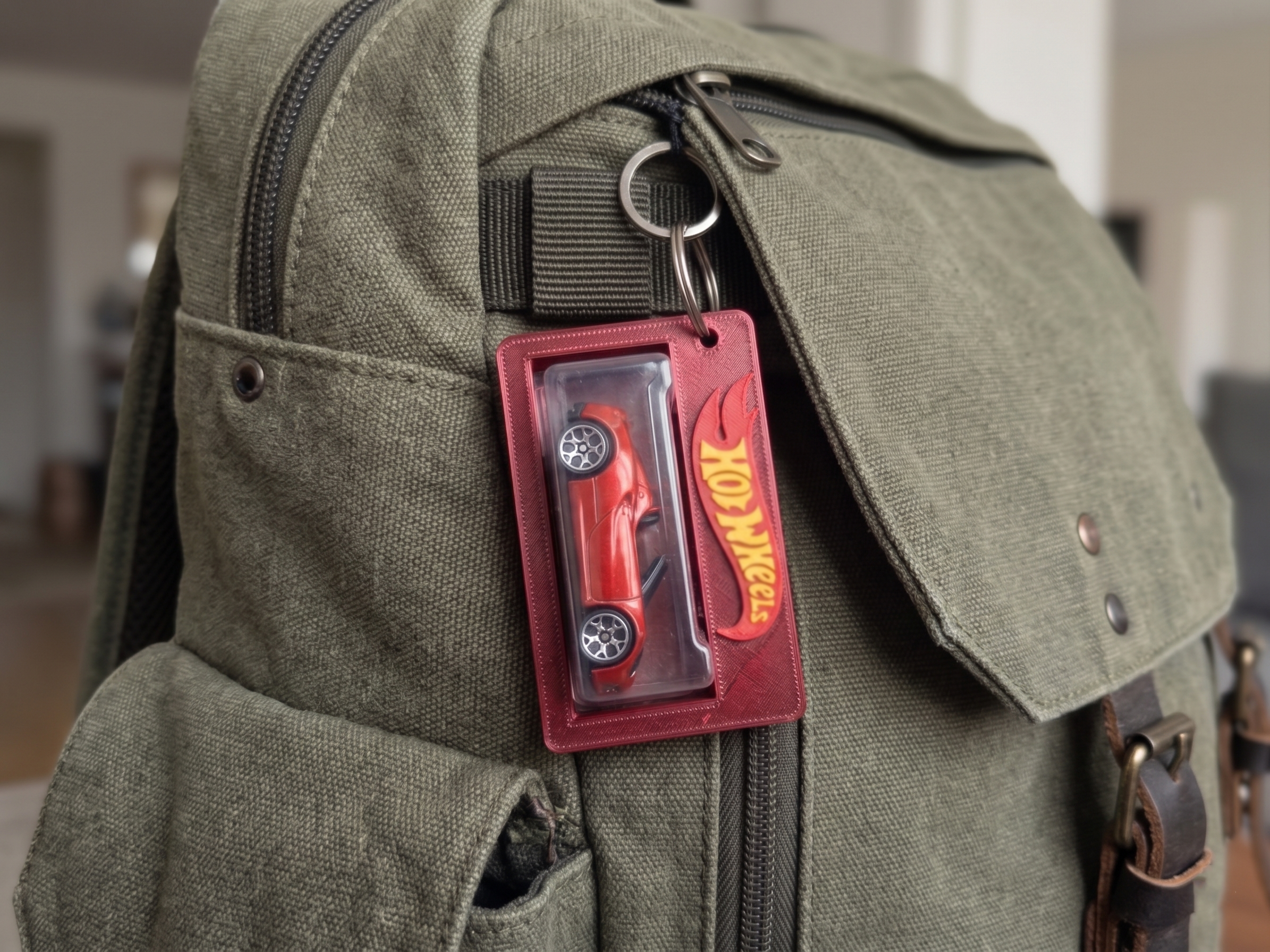 Hotwheels Car Blister Pack Bag Tag Backpack Holder (Mainline Version) Car Not Included