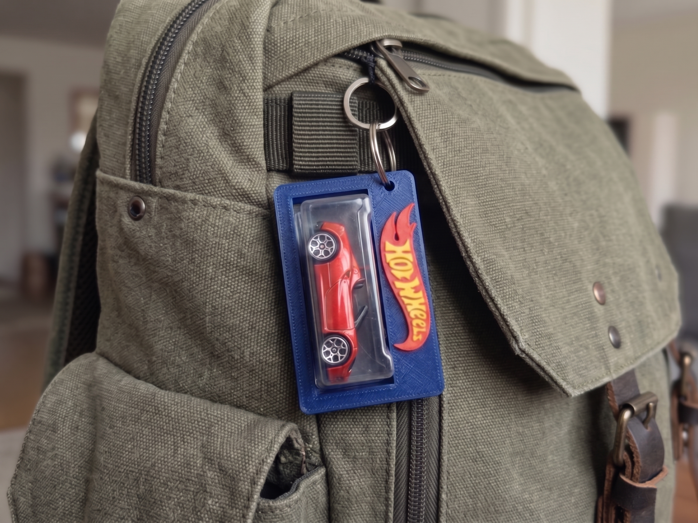 Hotwheels Car Blister Pack Bag Tag Backpack Holder (Mainline Version) Car Not Included