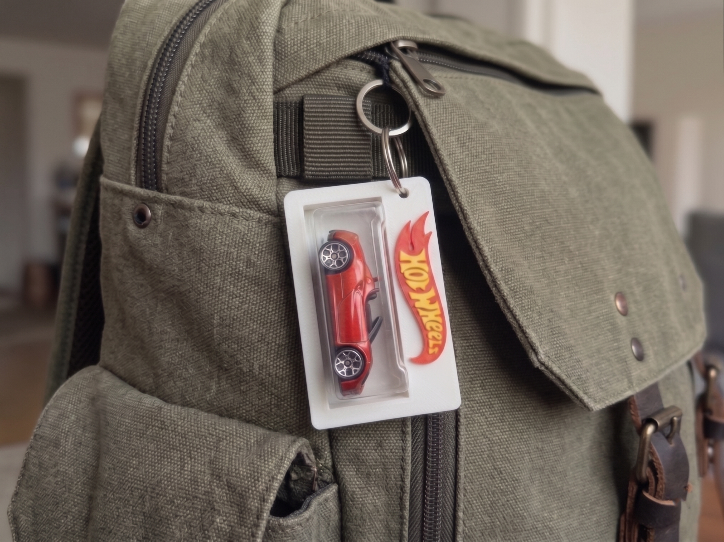Hotwheels Car Blister Pack Bag Tag Backpack Holder (Mainline Version) Car Not Included